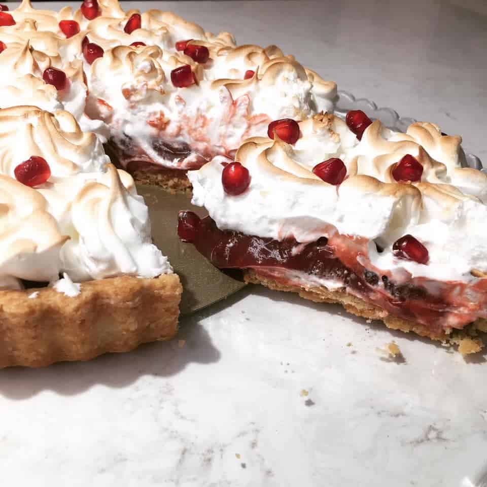 Pomegranate Meringue Tart - Margot Dreams of Baking