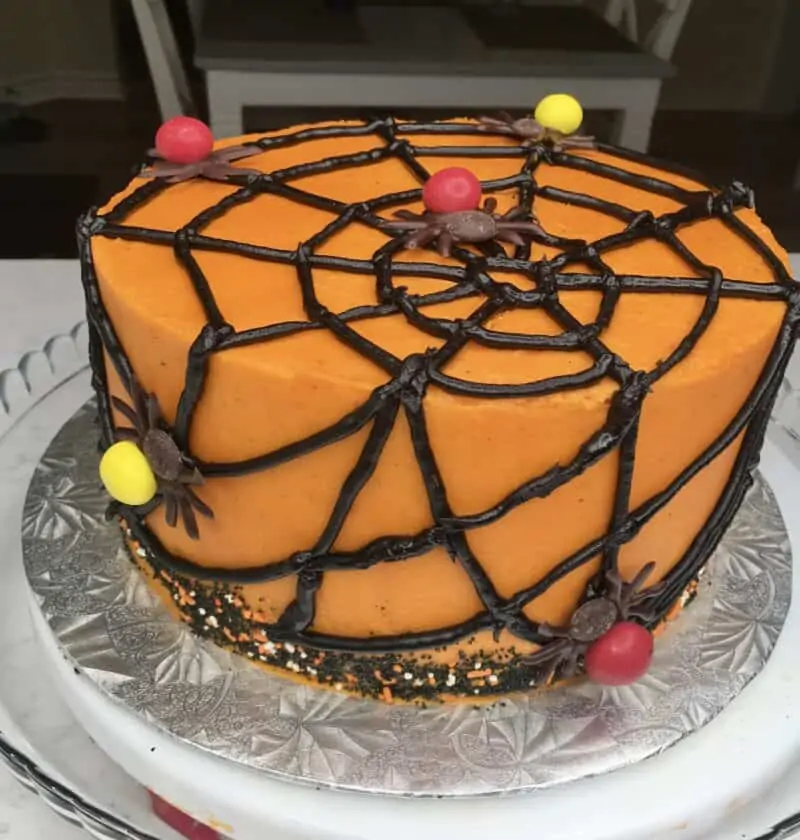 spider web cake