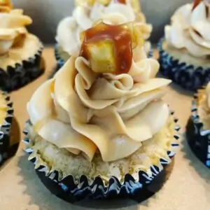 caramel apple cupcakes by Margot Dreams of Baking
