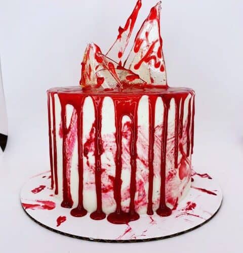 bloody glass cake